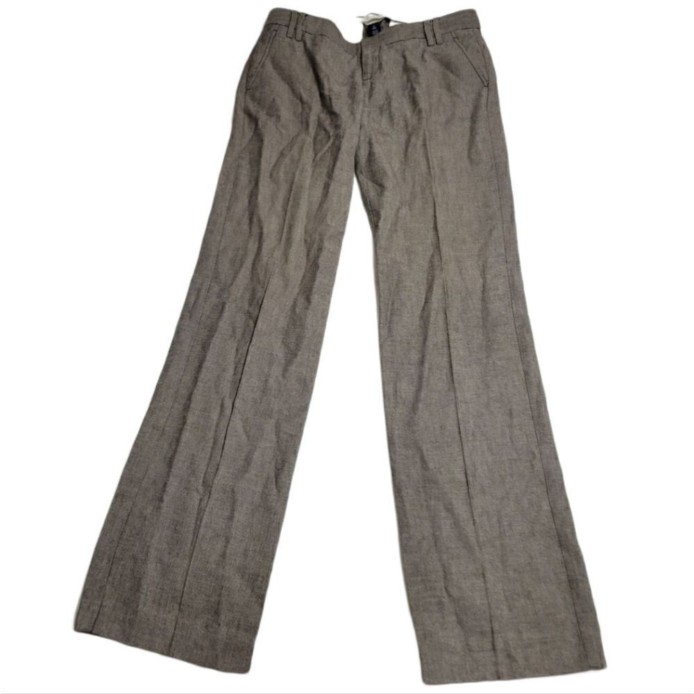 Women's Gap Straight Leg Pants Sz 2 Long Brown